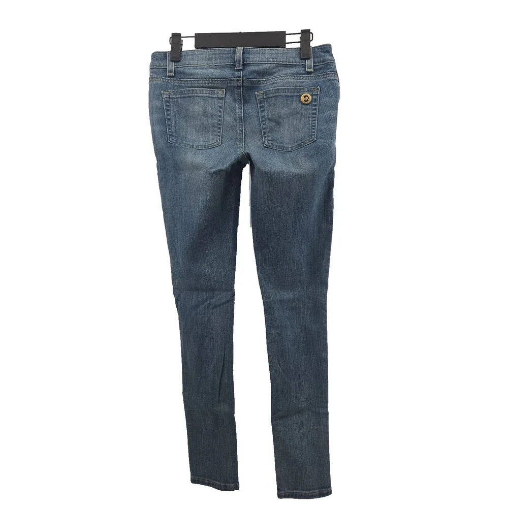MK Michael Kors Women's 2 Skinny Jeans Zippered Pockets